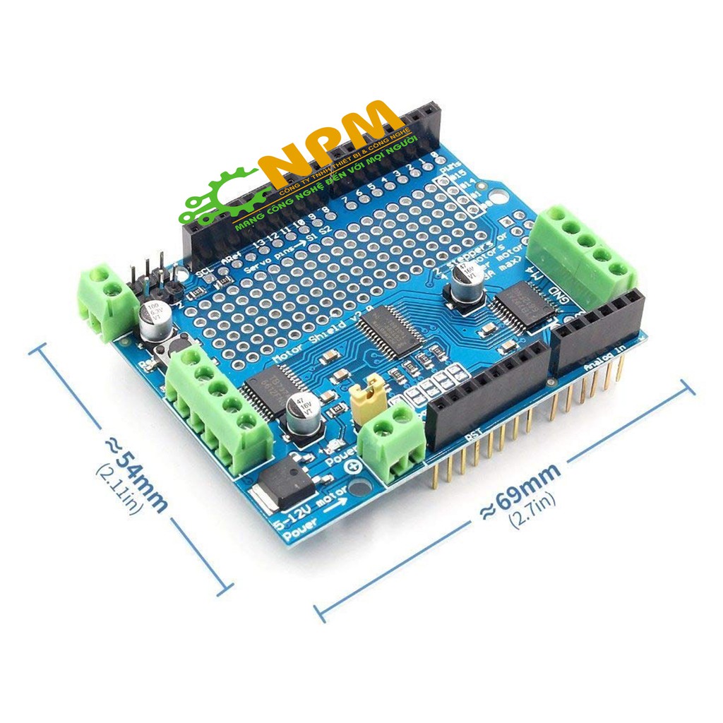 motor shield v2 (thay thế module l293d)