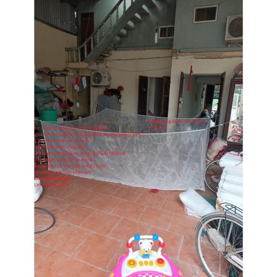 SIÊU RẺ - tráng, lồng, vèo nuôi nhốt cá, ốc , tôm,.. mắt 0,3mm màu trắng cực đẹp 2x2x1 sản phẩm tốt 121