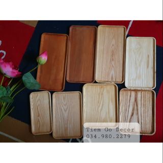 Khay gỗ hình chữ nhật nhiều kích cỡ