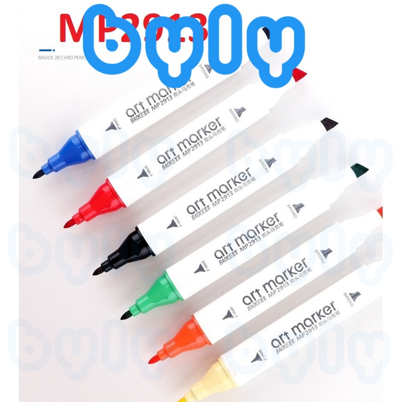 Bút lông màu Fiber Pen Colokit - Marker Baoke - Crayola Super Tips tô màu viết vẽ thư pháp ngòi brush nét thanh nét đậm