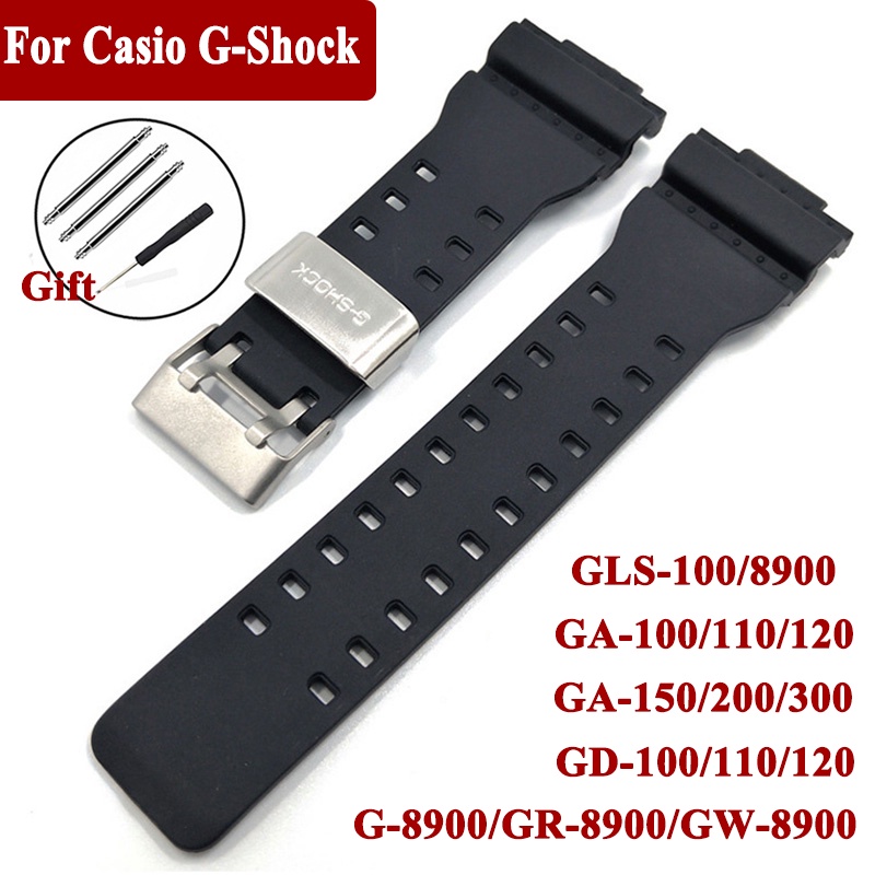 Dây Cao Su Chống Thấm Nước 16mm Cho Đồng Hồ Casio G-Shock GA-110 GA-100 GD-120 GW-8900