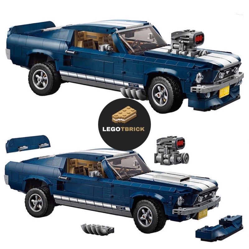 Đồ chơi lắp ráp mô hình thông minh Xe đua cổ điển Ford Mustang Tbrick