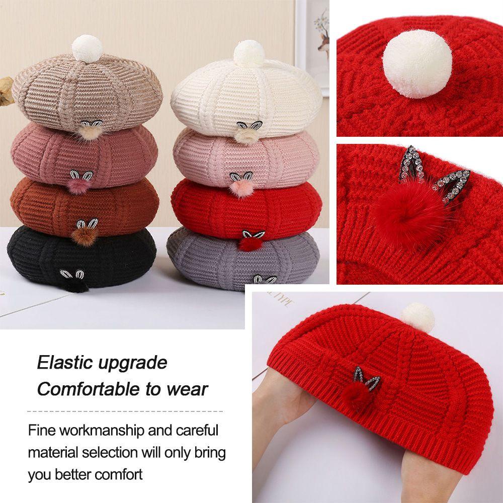 NIUYOU Mũ Beret Màu Trơn Thoáng Khí Phong Cách Retro Cá Tính