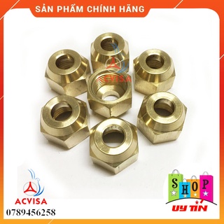 Rắc co đồng ren trong - Đầu đực đồng ,nối côn lồi phi 6,10,12,16,19 - GIÁ RẺ CHO THỢ