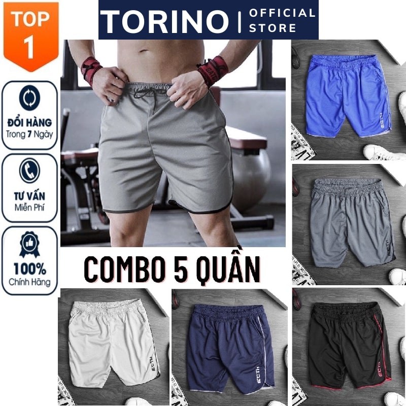 Quần short nam, quần đùi nam 𝐄𝐂𝐇𝐓 𝐇𝐀̀𝐍𝐆 𝐕𝐍𝐗𝐊 thể thao chạy bộ, tập gym chất thun lạnh co giãn 4 chiều
