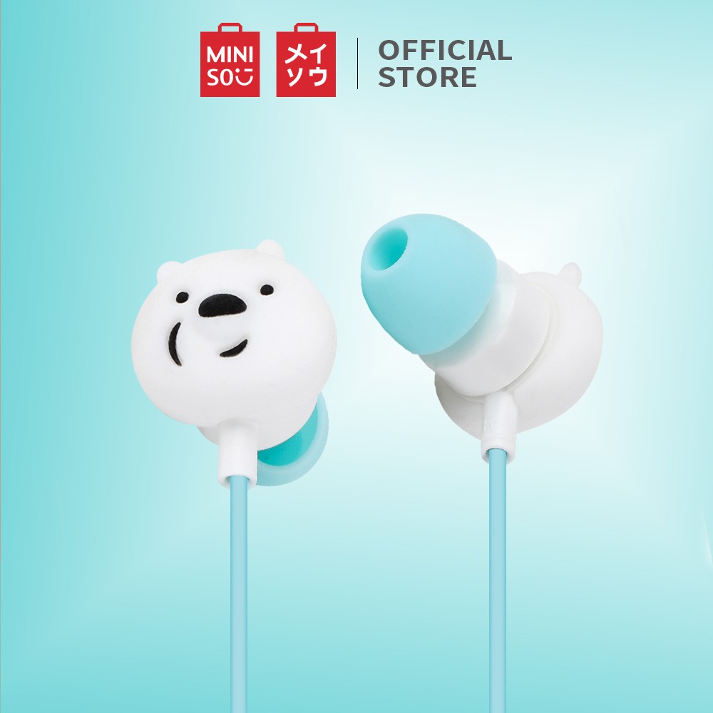 Miniso x We Bare Bears Tai nghe điện thoại (trắng)