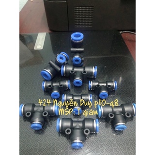 Nối hơi t 2 đầu ống 8 giảm