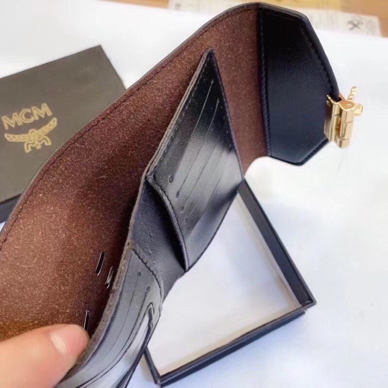 VÍ NGẮN, VÍ GẬP ĐÔI MCM KHÓA MẠ