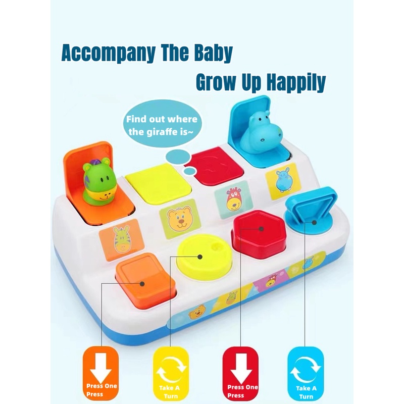 Hộp Công Tắc Bật Lên Đồ Chơi Bất Ngờ Cho Bé 0-3 Tuổi
