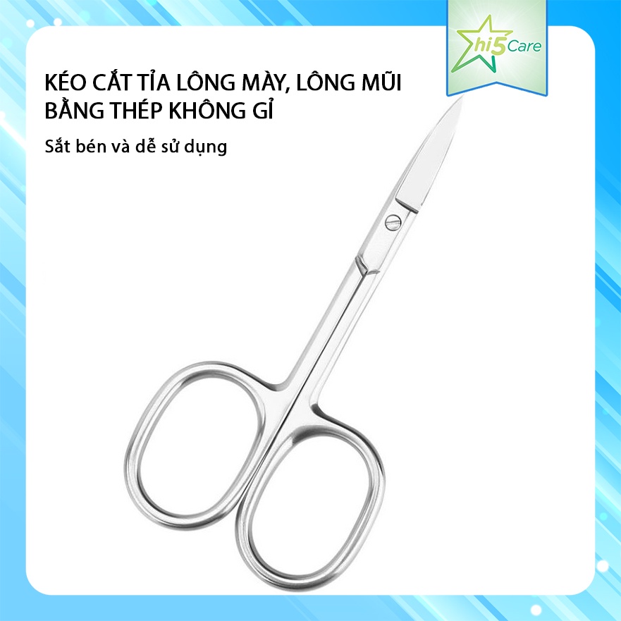 Kéo cắt tỉa lông mũi / lông mày/ lông mi bằng thép không gỉ #K5