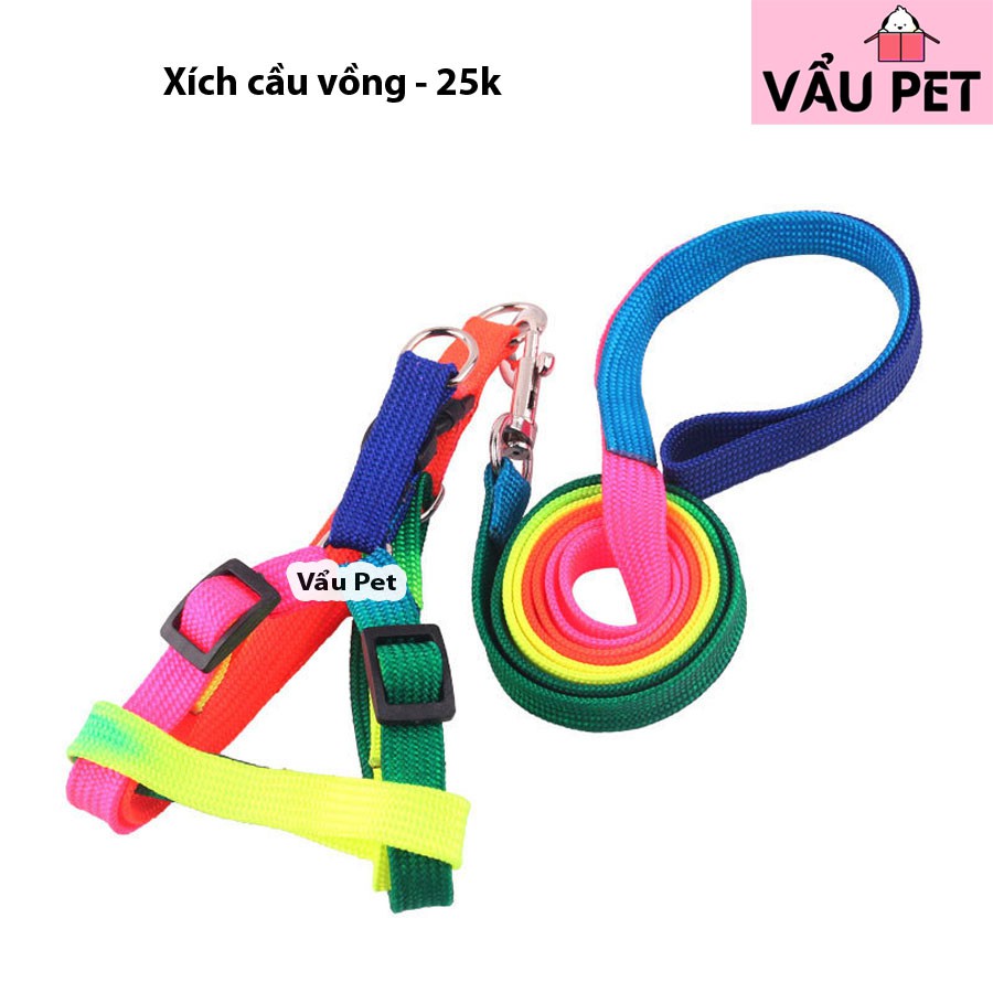 Xích cầu vồng cho chó mèo nhỏ (dưới 5kg)