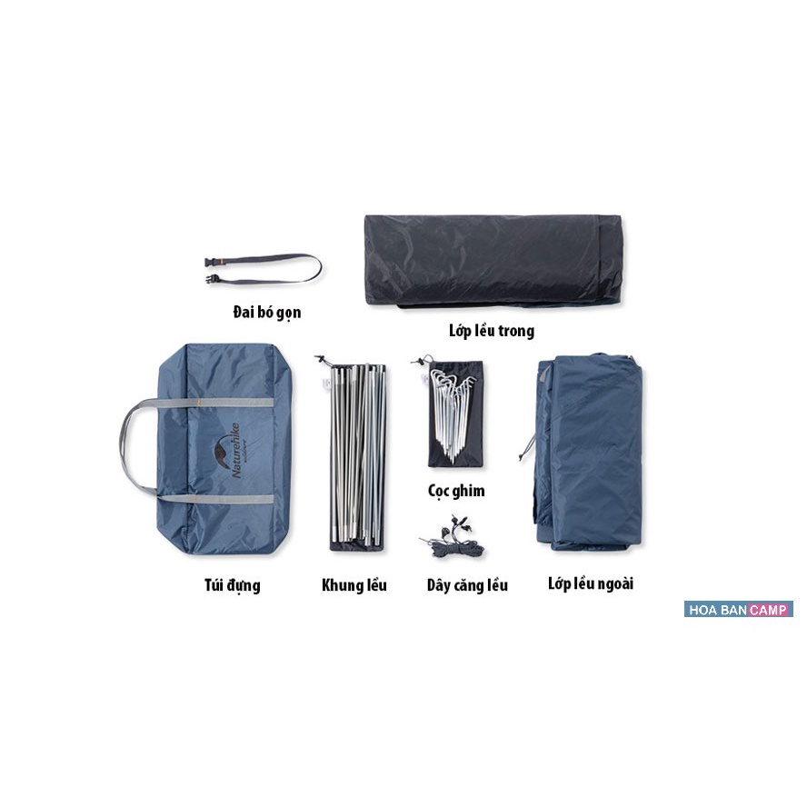 Lều 3-4 Người NatureHike P-Series Plus NH21ZP015