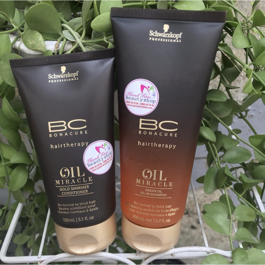 Dầu Gội Xả Dưỡng Tóc Schwarzkopf BC Oil Miracle 300ml/150ml ( mãu mới 2019 )