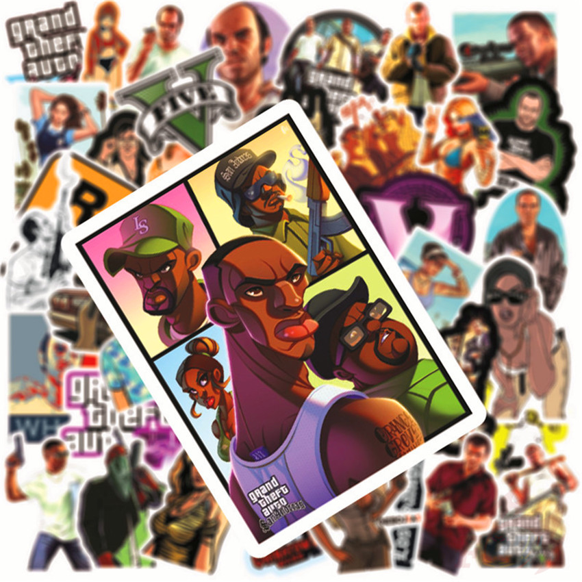 ❉ Grand Theft Auto GTA - Series 02 Rockstar Games Stickers ❉ 50Pcs/Set Waterproof  DIY Fashion Doodle Decals Stickers