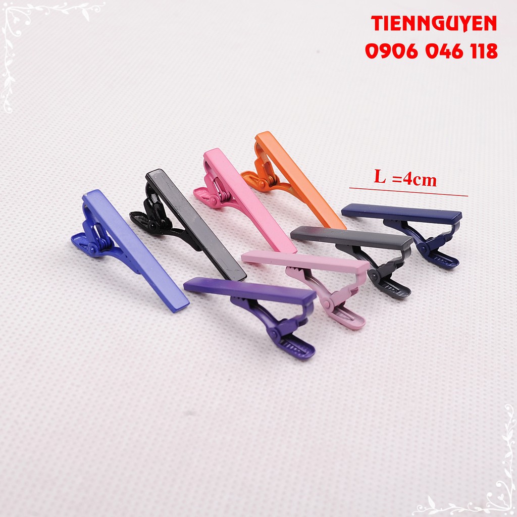 Kẹp cà vạt nam bản nhỏ ( 4cm)