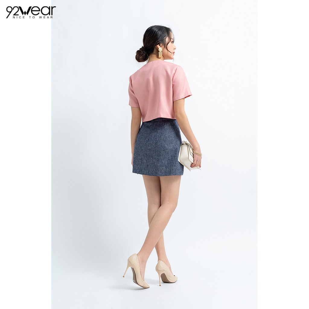Chân váy chữ A ngắn túi ốp 2 bên JAW0758 - 92WEAR | BigBuy360 - bigbuy360.vn
