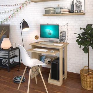[ SALE VÔ ĐỊCH] Bàn làm việc, máy tính IGA kiểu nhật có kệ và ngăn kéo decor phòng hiện đại thông minh- GP76