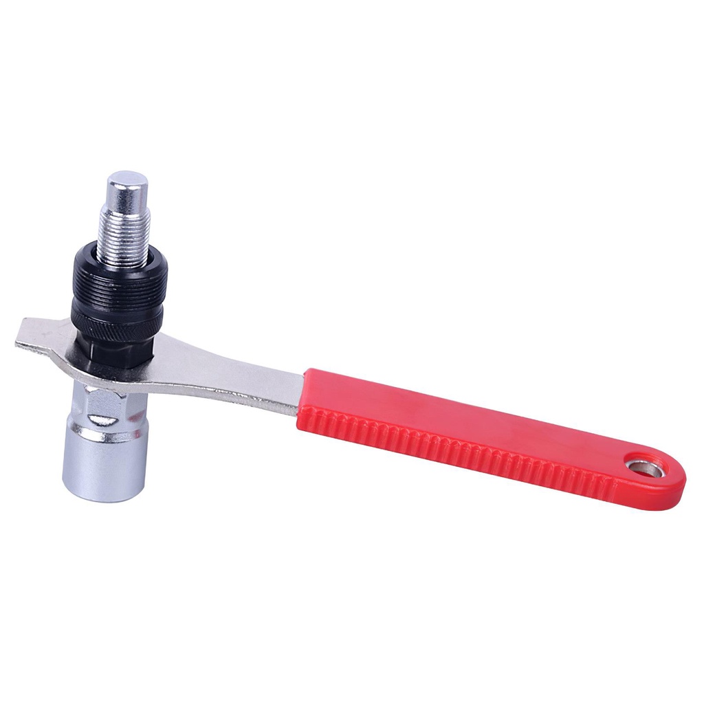[Kitch]Bike Chain Wrench Inner Hexagon Carbon Steel with Cassette Removal Tool Auxiliary Flywheel Spanner Crank Puller