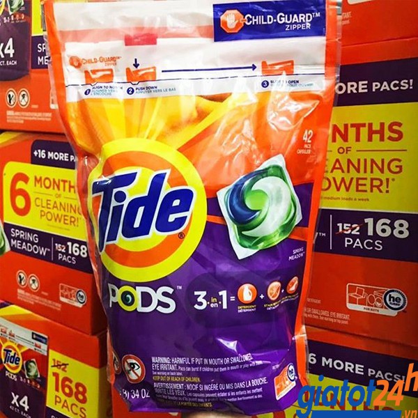 Viên giặt kết hợp nước xả Tide Pods - Hàng mỹ