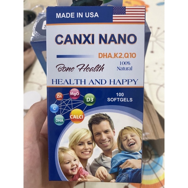 Viên uống Canxi Nano Bone Health 100 viên của Mỹ