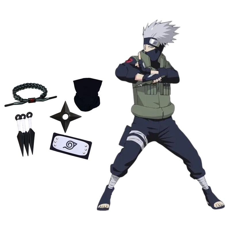 Anime Naruto Akatsuki Uchiha Sasuke Hatake Kakashi Anime Naruto Akatsuki Uchiha Sasuke Hatake Kakashi Cosplay Headband Mask