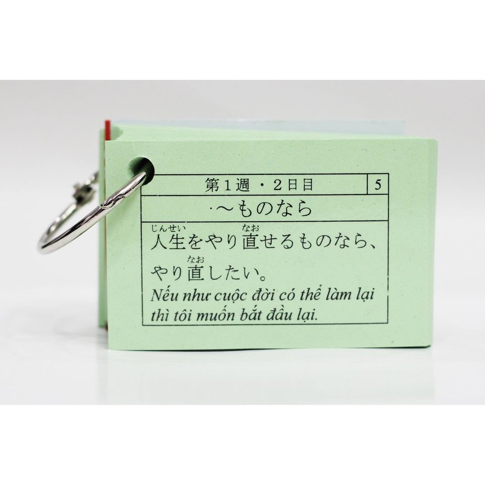 Thẻ Học tiếng Nhật Ngữ Pháp Trung Cấp N2 - Bộ 2 quyển Flashcards