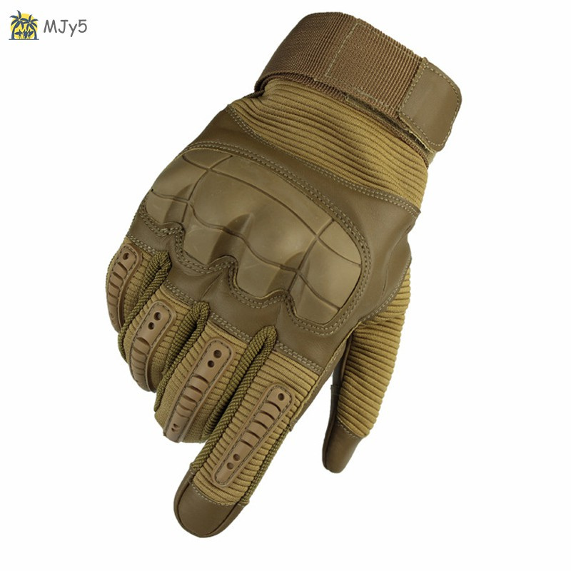 MJy5 Multifunctional Gloves Men Touching Screen Full Finger Gloves Rubber Hard for Motorbike Climbing 