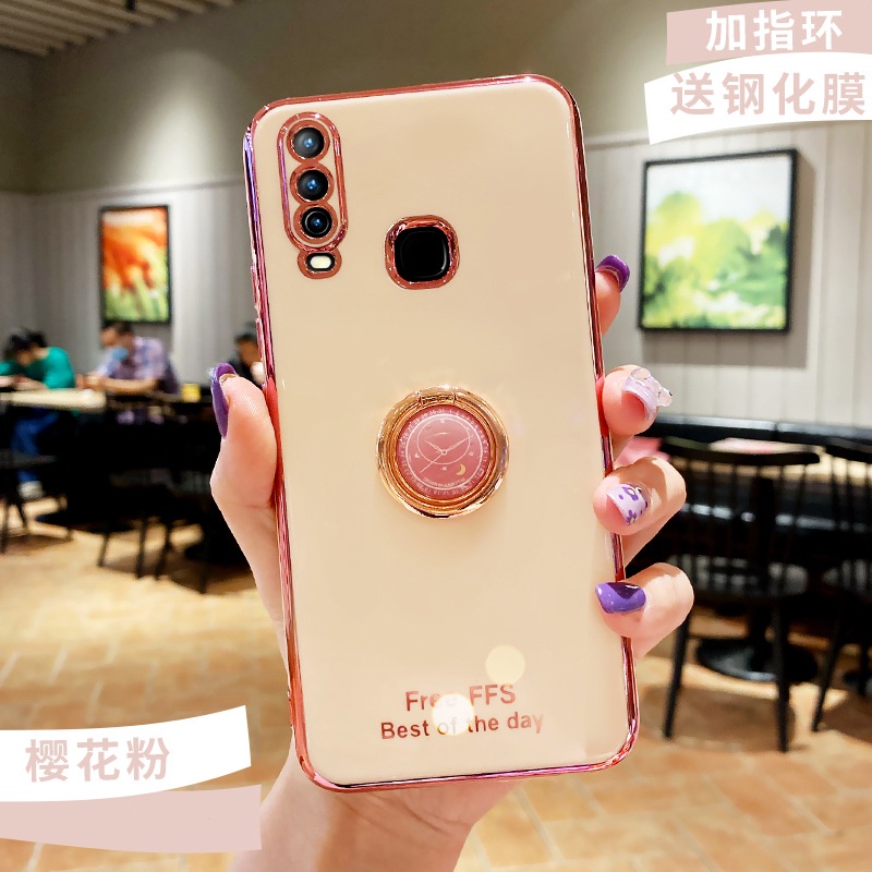 Ốp Điện Thoại silicon Mềm Mạ Màu Đơn Giản Cho VIVO Y17 Y15 Y12 Y12i V20PRO V20 V20SE Y51 Y11 2019 V17
