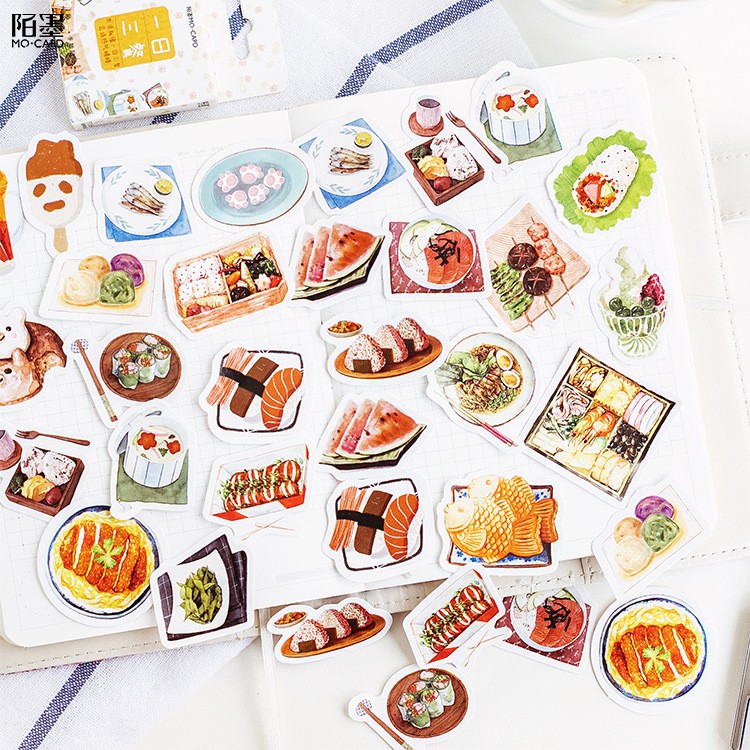 Bộ sticker/ Hình dán Món Ăn Nhật Bản (46 Hình)