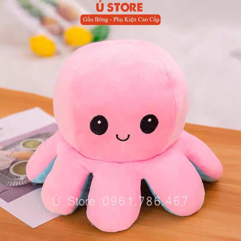 Bạch tuộc cảm xúc mini , thú bông bạch tuộc 2 mặt mini cute siêu mịn