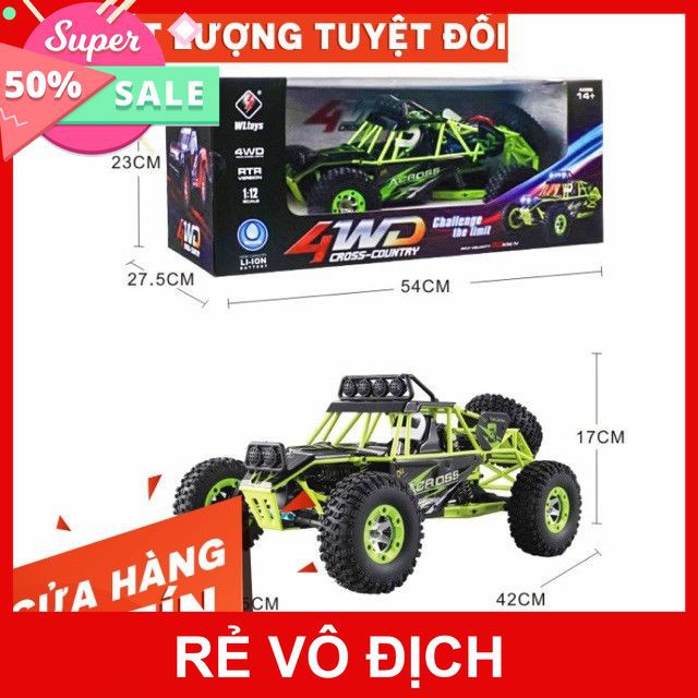 [HSP SHOP] [GIÁ GỐC] Xe điều khiển wltoys 12428 50km/h chuyên leo trèo size toSIÊU HOT