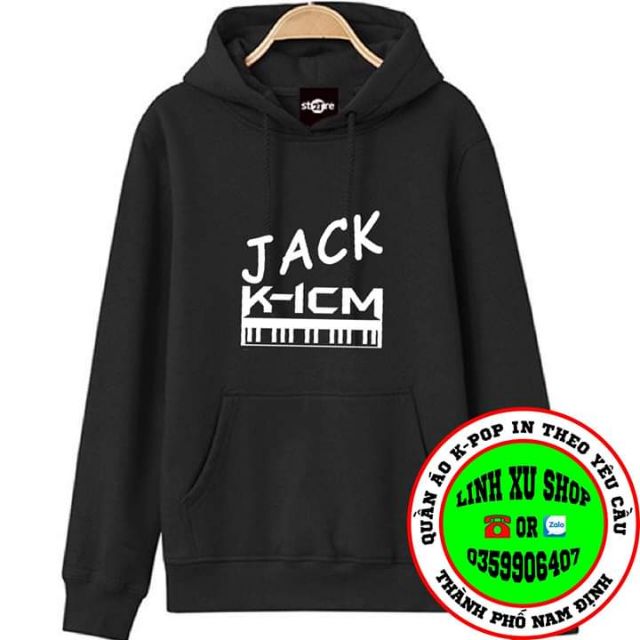 Áo hoodie K-ICM JACK K&amp;K in theo yêu cầu