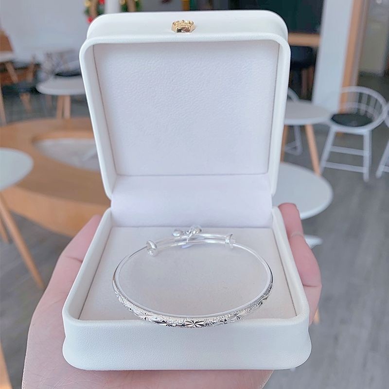 Vòng tay đôi nam nữ Vòng Tay Bạc 999 Gypsophila Nhật Bản Và Hàn Quốc Mới Cho Nữ Sinh