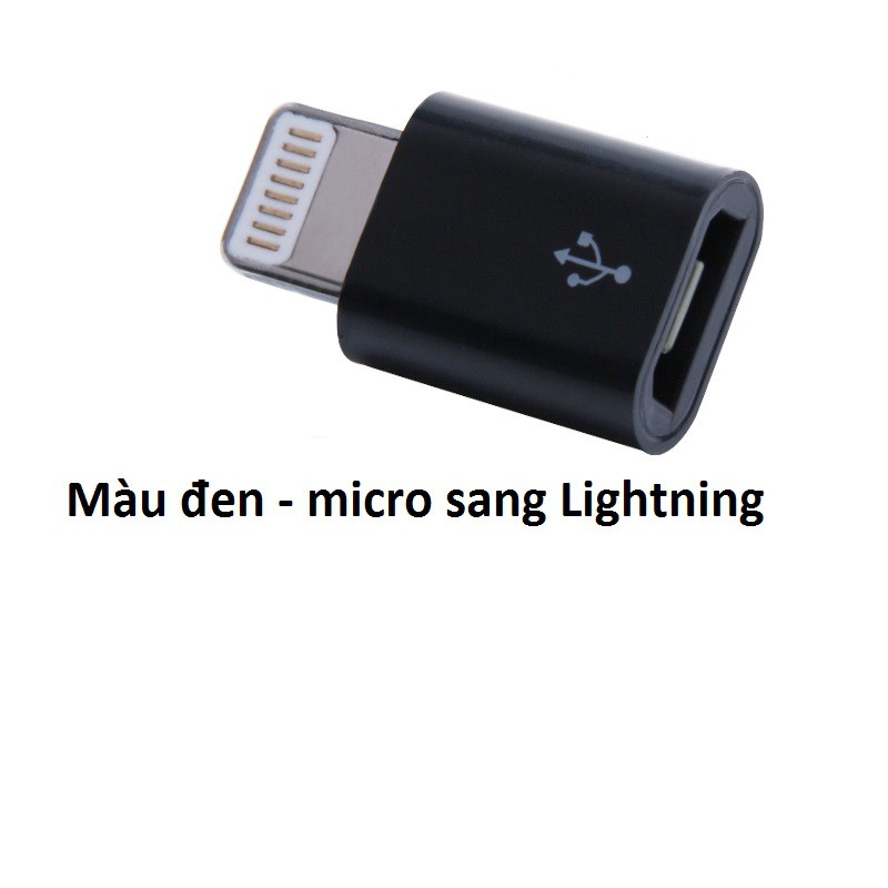 Đầu Chuyển Cổng Micro USB sang Lightning dùng cho iphone - Đầu chuyển micro Usb sang Lightning Iphone các loại