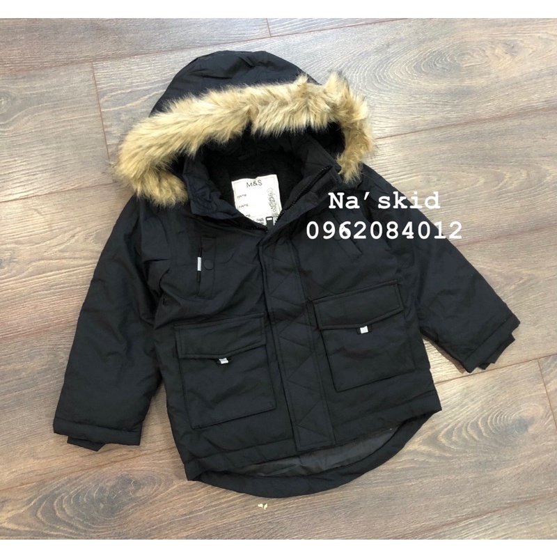 Áo parka lót lông cừu cho bé trai