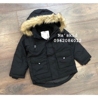 áo parka lót lông cừu cho bé trai