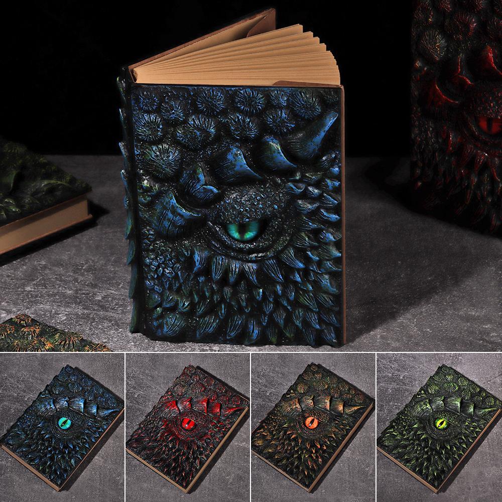 Sổ Tay Khổ A5 Bìa Hình Rồng 3D Màu Đỏ Dễ Thương