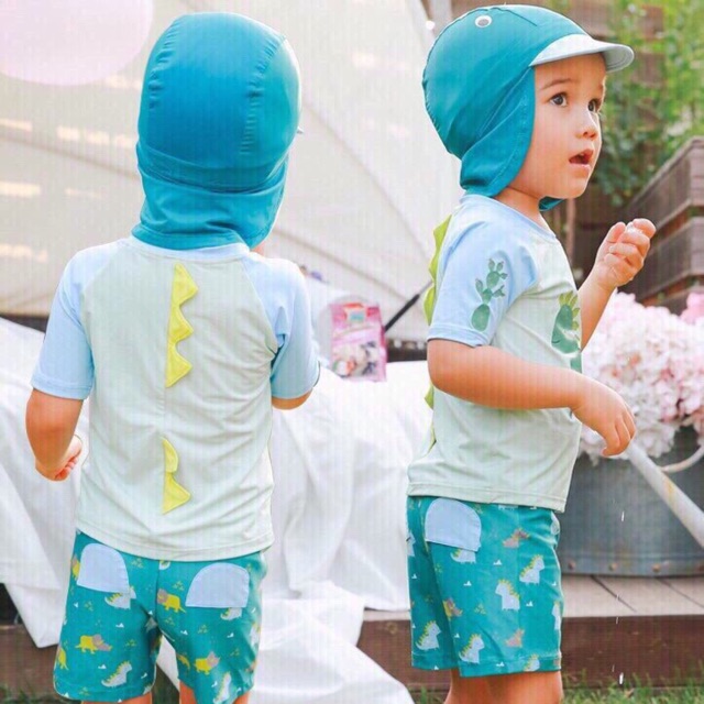 Bộ bơi bé trai kèm mũ (sỉ)