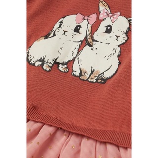 Váy Len Tutu Bé Gái Thỏ Cam HaM