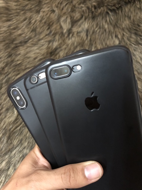 Ốp lưng cao su đen cho 6plus/6splus