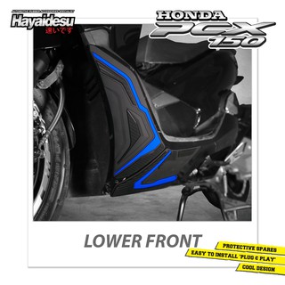 Phụ kiện bảo vệ phía trước xe honda pcx 150 pcx 150 bằng sợi carbon