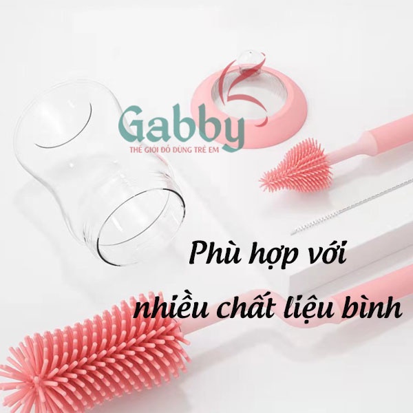 BỘ 3 CỌ VỆ SINH BÌNH SỮA/BÌNH NƯỚC VÀ NÚM