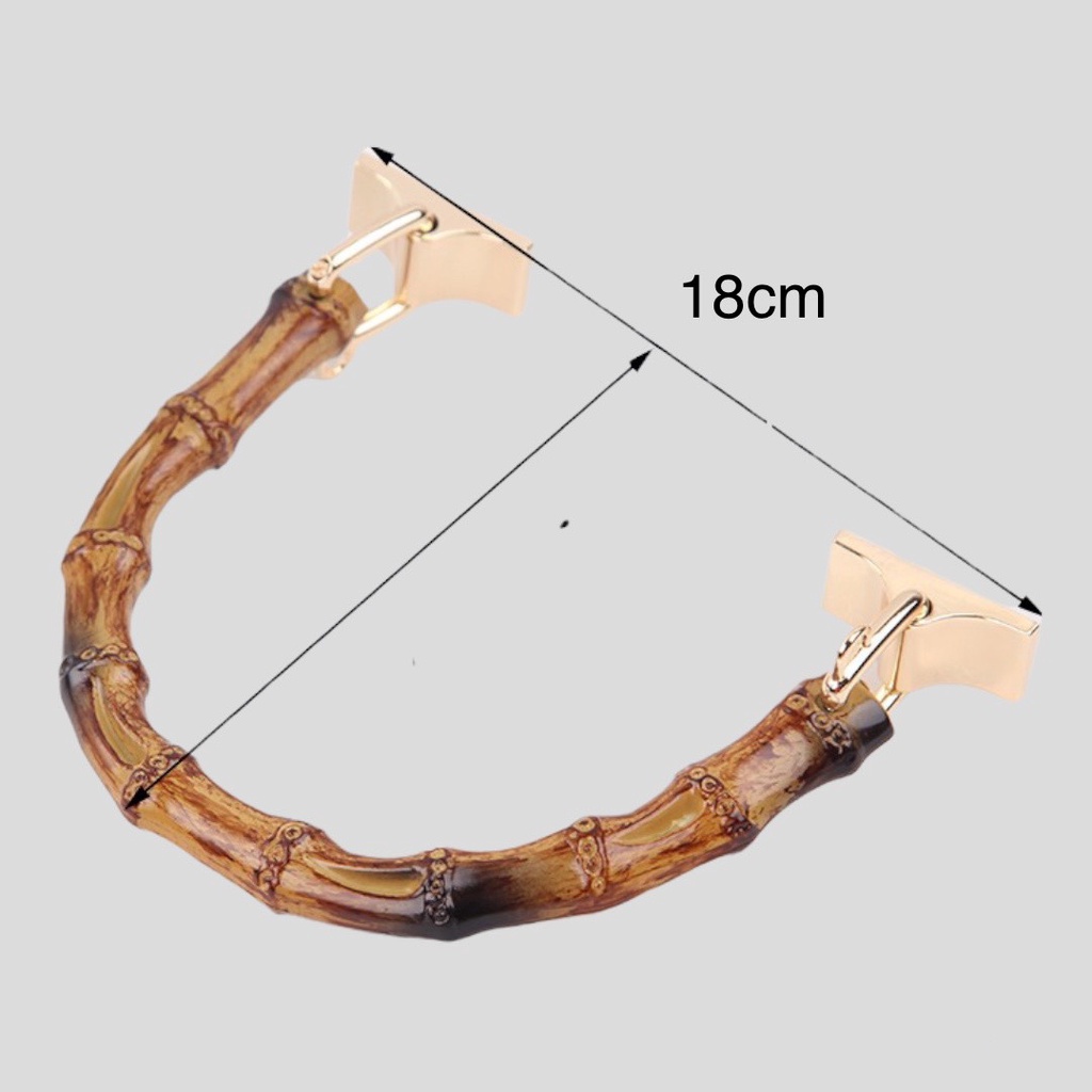 Q13 - Quai cầm túi xách, Quai nhựa đúc giả trúc