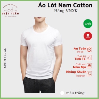 Áo lót nam cổ tròn chất liệu cotton mềm mại thoáng khí thấm hút mồ hôi tốt hàng VIỆT TIẾN ACC25