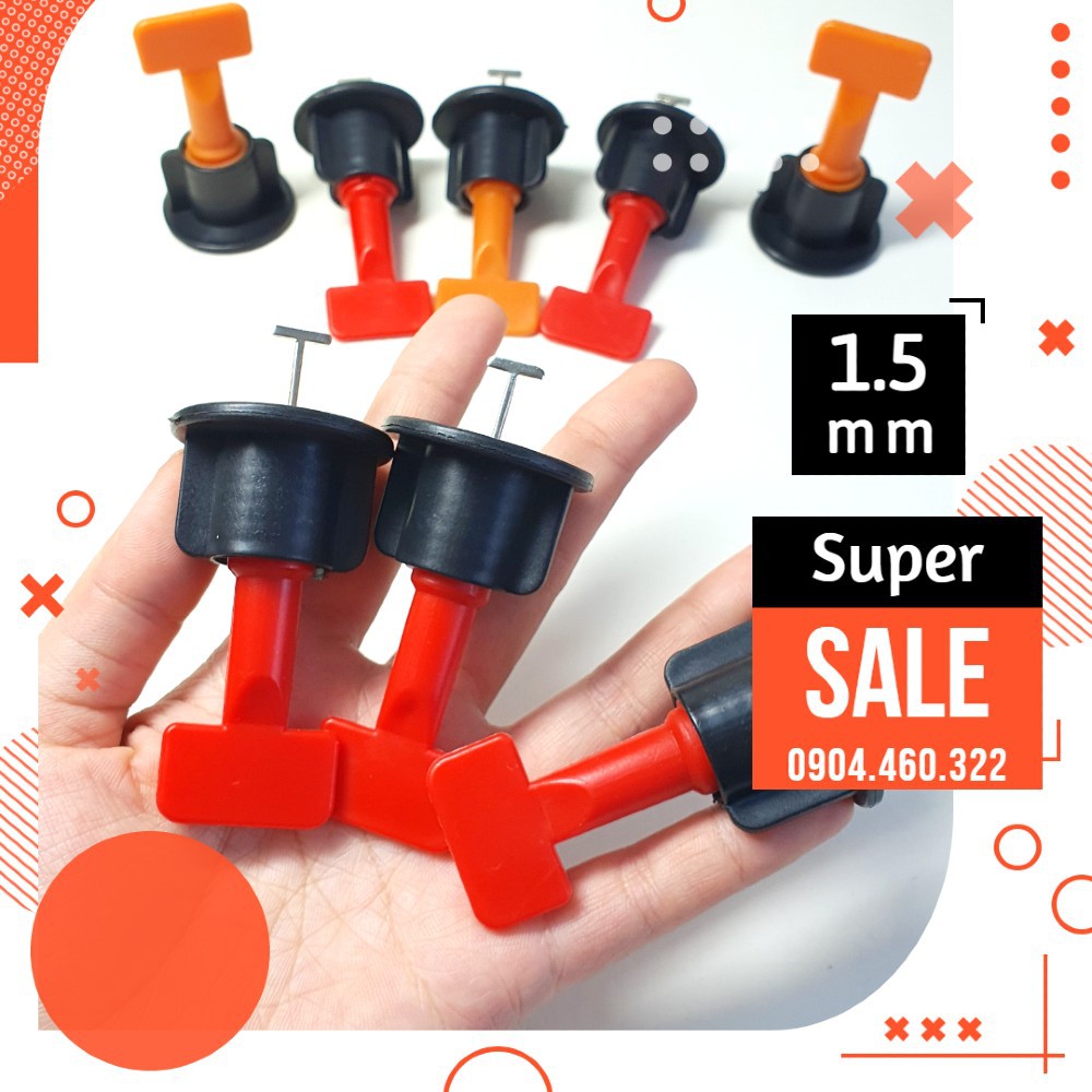 Ke Lát Gạch Tái Sử Dụng Vít Vặn 1,5mm  - Bán Chiếc Lẻ - Mua Từ 10 Chiếc Tặng Ke Thập