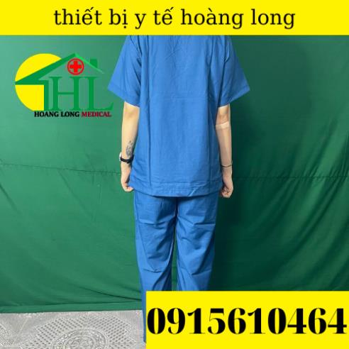 BỘ QUẦN ÁO PHẪU THUẬT CHO BÁC SĨ MÀU XANH CỔ VỊT