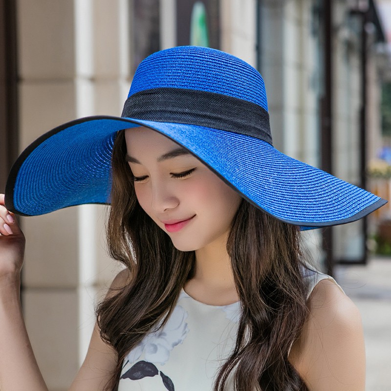 Nón rộng vành chống nắng đi biển mùa hè thời trang Hàn Quốc, mũ rộng vành đi biển mùa hè