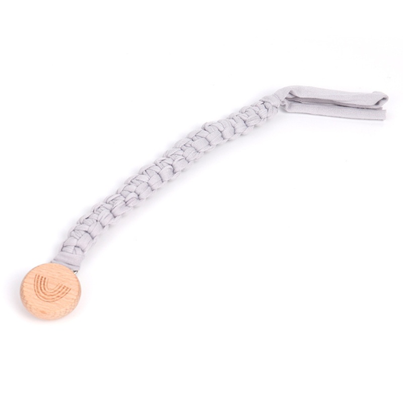 Bộ 4 Đồ Chơi Ngậm Mọc Răng Với Dây Xích Kẹp Núm Ti Giả DIY Bằng Cotton Dệt Cho Bé Giá Đỡ
