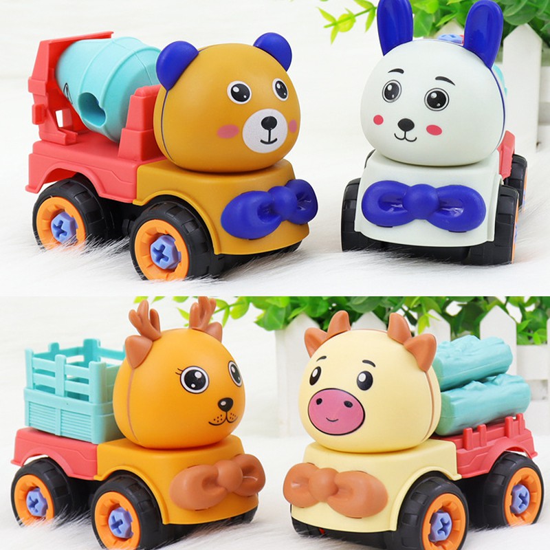 Bộ đồ chơi xe công trường cho bé