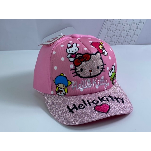 Nón kết - 3 tuổi đến 8 tuổi - mũ dành cho bé gái hello kitty 2 màu dễ thương